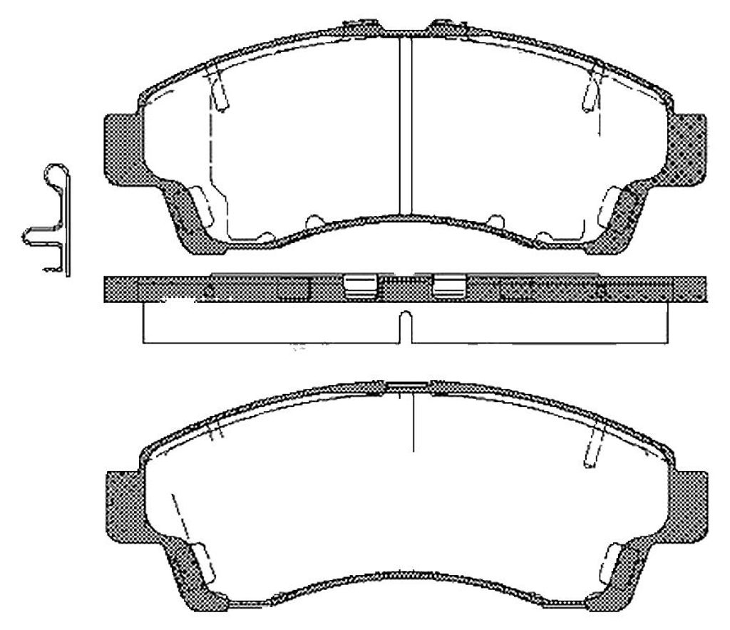 Bremsbelagsatz Scheiben 16,6 mm TRISCAN IAM-Expertise für MAZDA