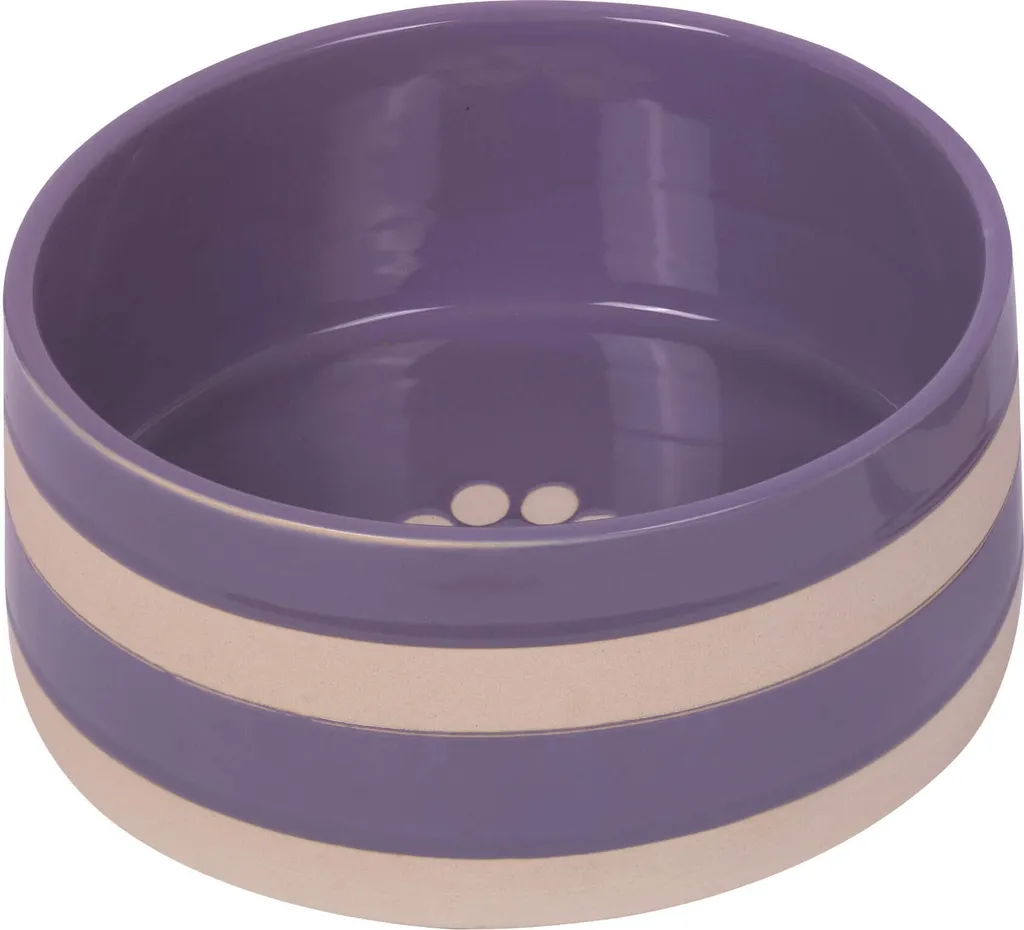 Gamelle Strio XL en Céramique Lourde 2L Lilas - Stable et Hygiénique
