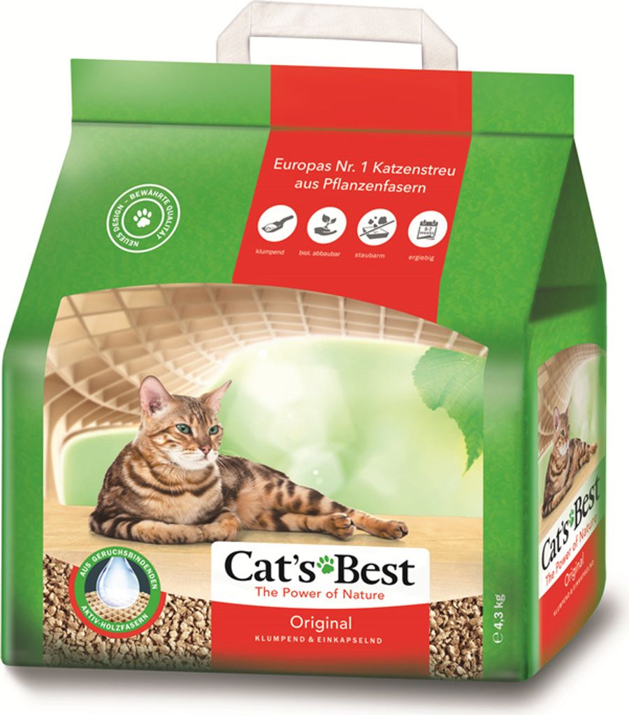 Cat's Best ÖkoPlus podstielka pre mačky 10l Obrázok produktu 