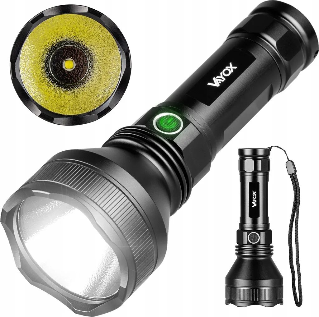 Vayox VA0109 Pro Series | Torcia LED Militare IPX6 1900lm | 5000mAh