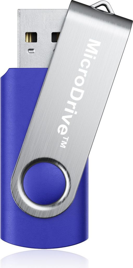 2 GB USB 2.0 Stick Flash USB Drive Swivel USB Flashdrive Speicherstick Memorystick Farbe: Blau