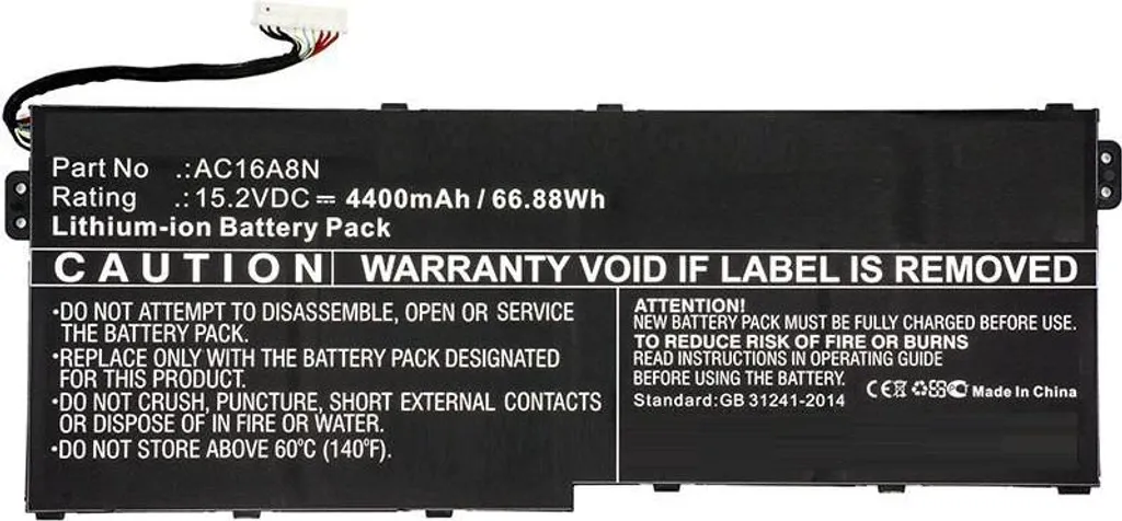 Batteria CoreParts MBXAC-BA0071 per Acer Aspire V17 Nitro | Ricambio 66Wh