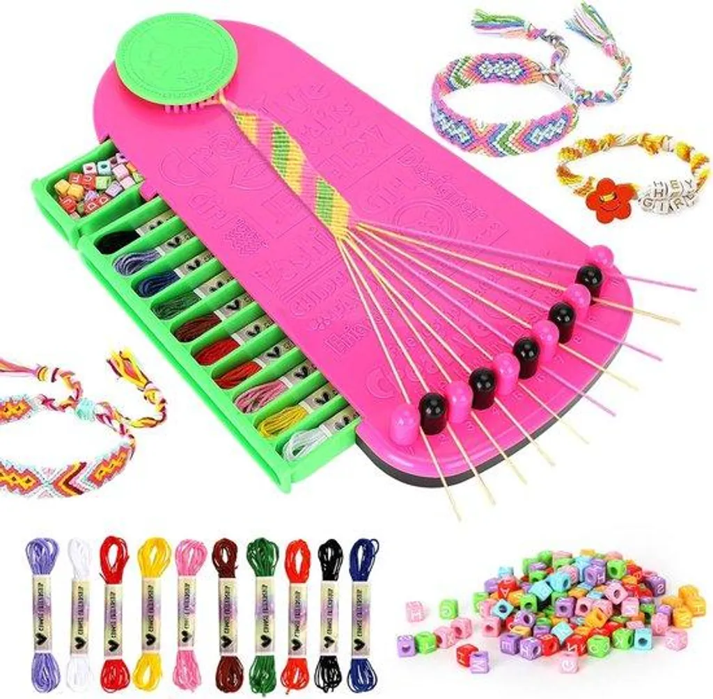 Jeu Créatif Bracelets Loom et Bijoux DIY - Coffret de Tissage pour Enfant