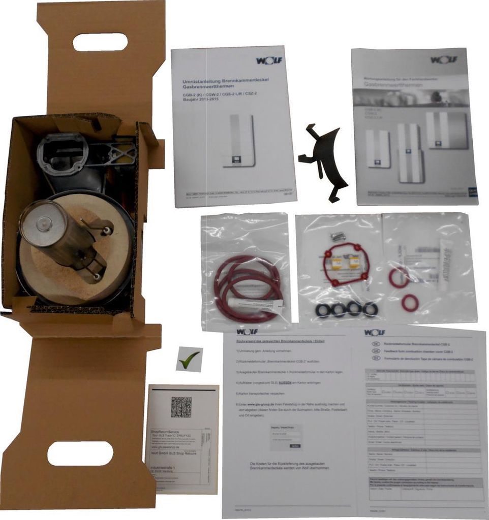 Wolf Umrüstset für Brennkammerdeckel CGB-2 2013-2015 LB2-3, 20/24 kW