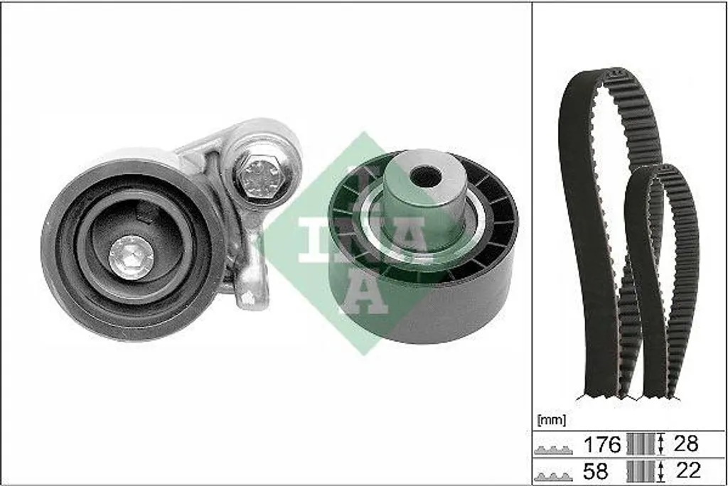 Kit courroie dentée INA 530 0348 10 - Qualité OE LHB101630L Haute Durée