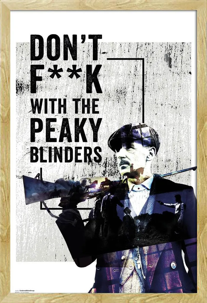 Quadro Peaky Blinders 61x91.5 cm - Cornice Legno Faggio Shinsuke Maxi