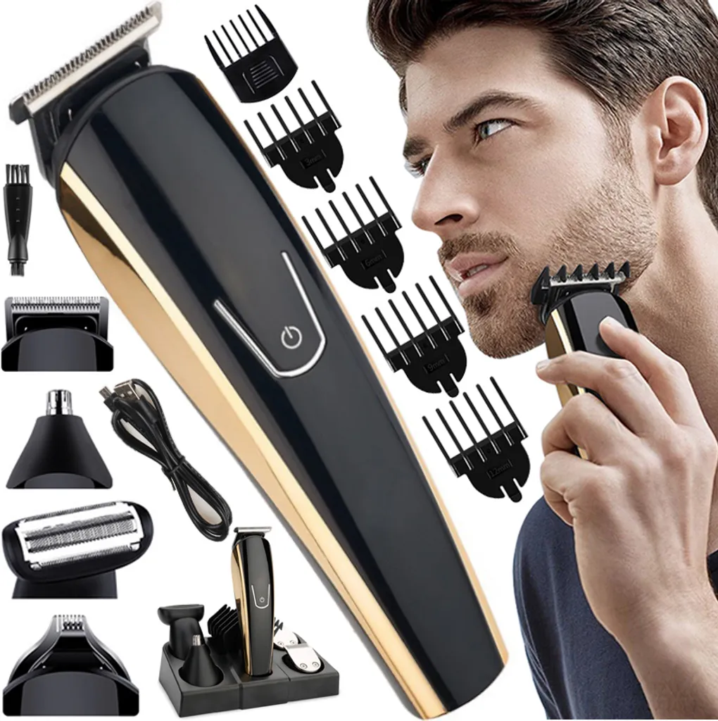 Tondeuse cheveux et barbe puissante Retoo avec 5 sabots et accessoires
