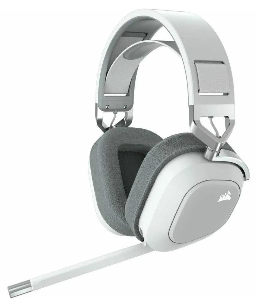 Corsair HS80 Casque sans fil Dolby Atmos Blanc - Audio Haute Fidélité RGB