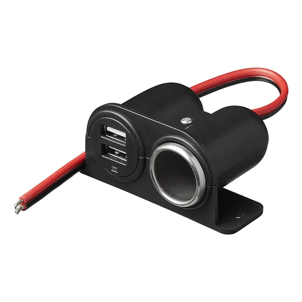 Hub Energia 12V/24V da Superficie: Presa Accendisigari e 2 USB A