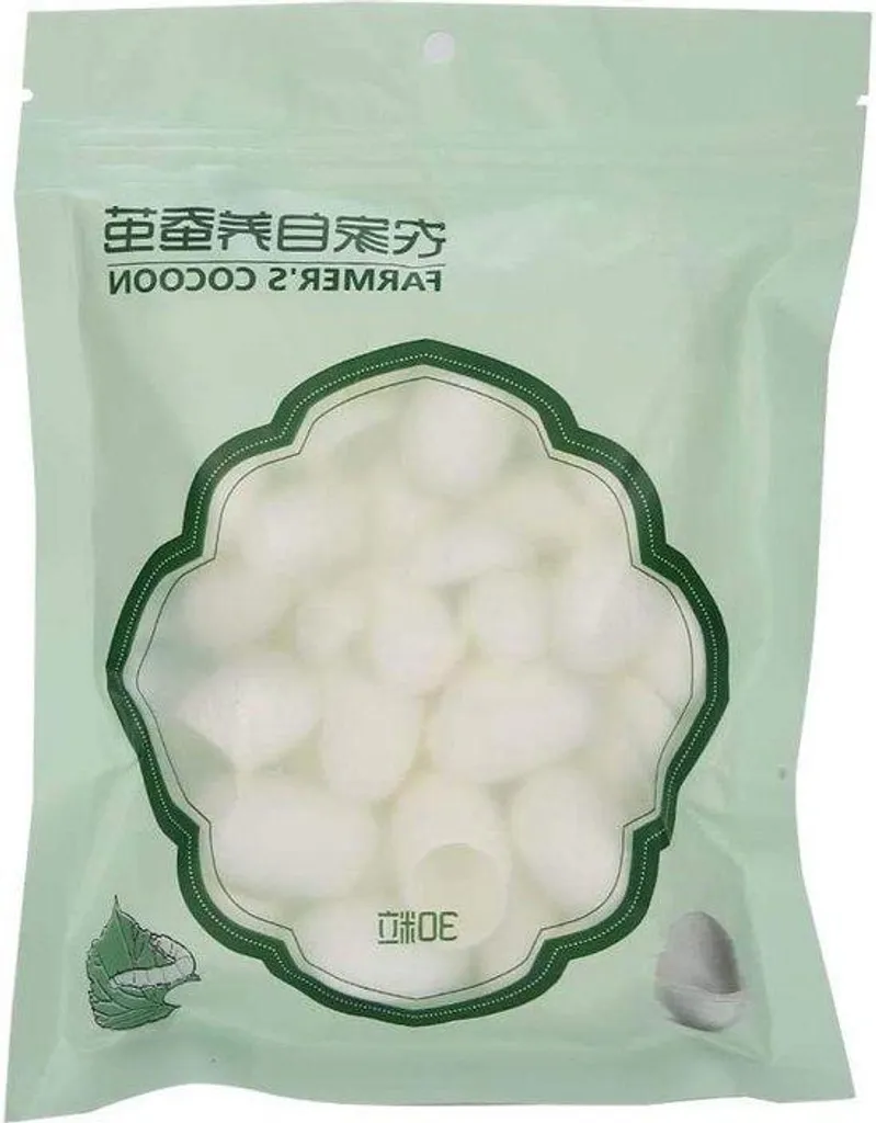 Cocon de soie pour le visage : lot de 30 pour pores purifiés
