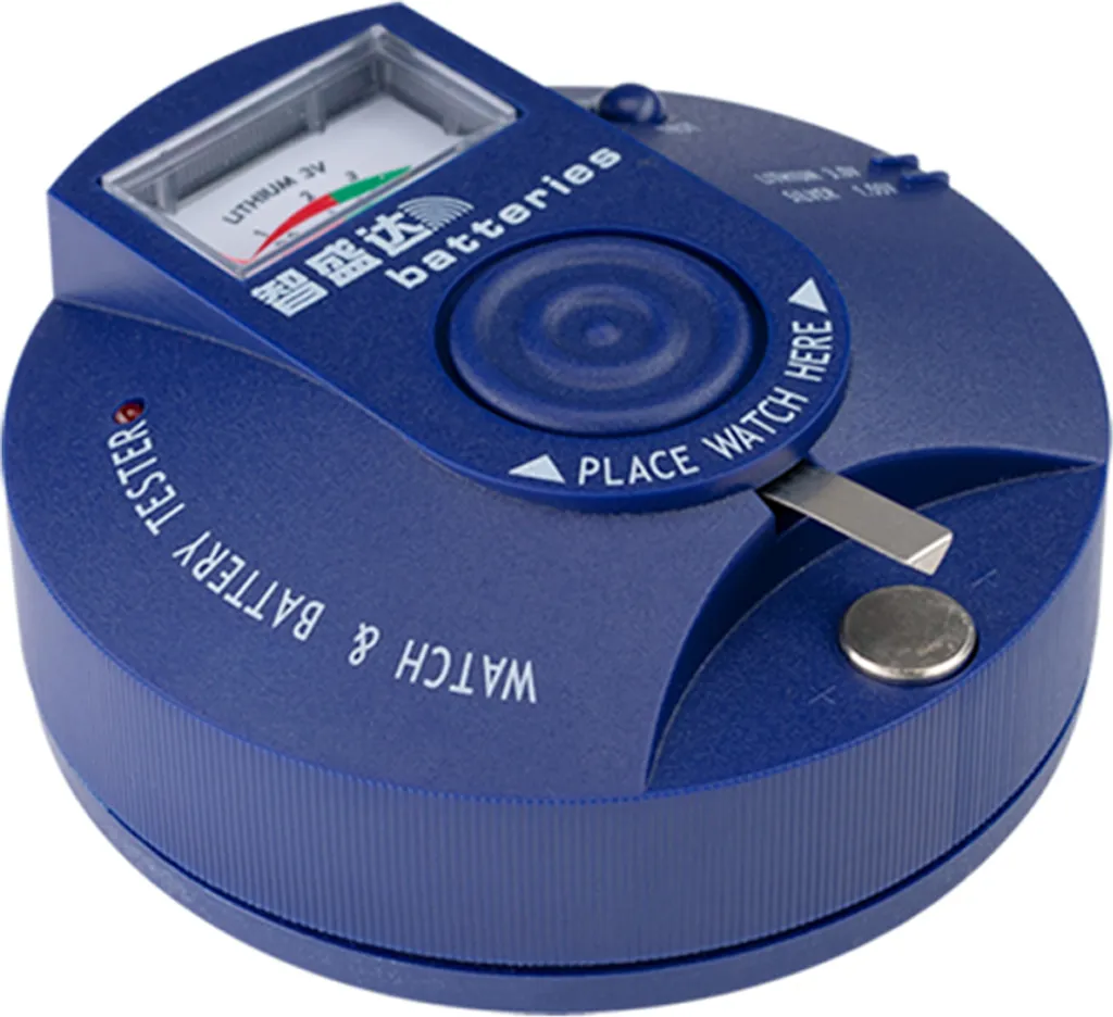 Testeur de piles de montre et vérificateur de mouvement quartz compact