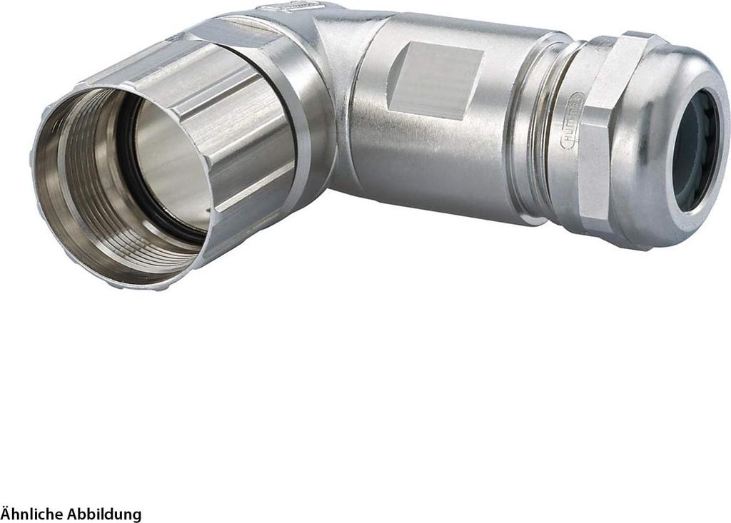 HUMMEL M23 Signal Kabelsteckverbinder EMV gewinkelt orientierbar Kabelabgang seitlich, Klemmbereich 3,0mm - 7,0mm Farbe