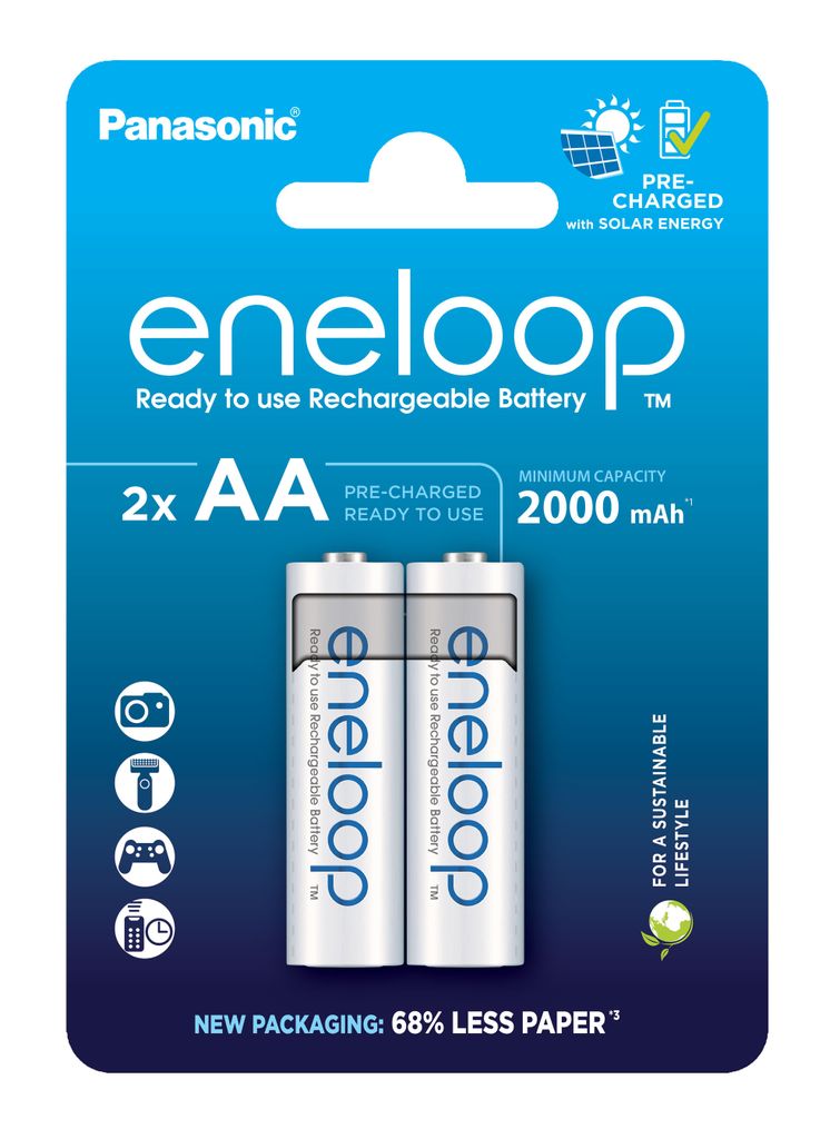 Sanyo BK-3MCDE/2BE, Wiederaufladbarer Akku, AA, 1,2 V, 2 Produktbild 