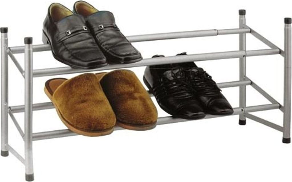 Metall Schuhregal ausziehbar 64x115 cm