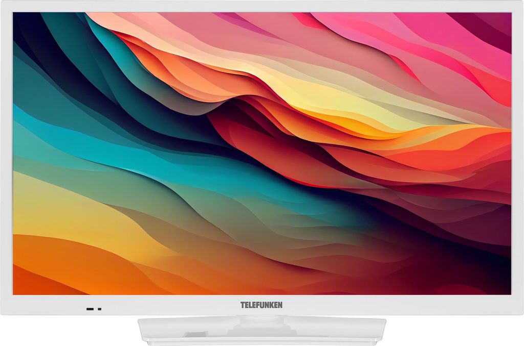 Telefunken 24 Zoll Fernseher XH24O550M-W - HD-Ready Fernseher mit integriertem Triple-Tuner, weiß