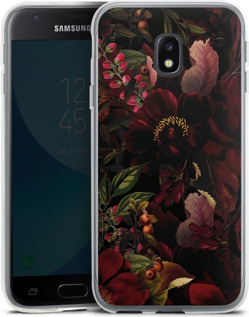DeinDesign Handyhülle für Samsung Galaxy J3 Duos (2017) Silikon Hülle Case Smartphone Schutzhülle Blumen Utart Wiese