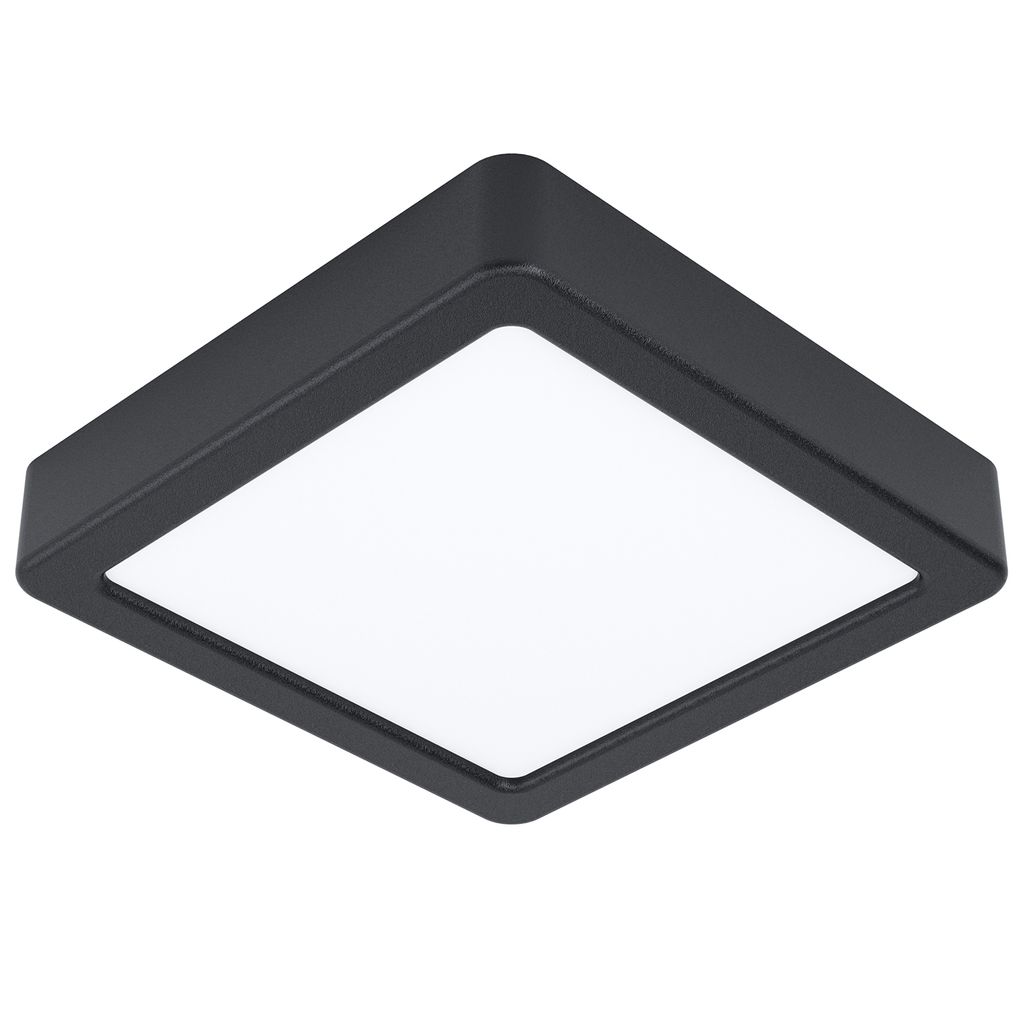 Eglo LED Deckenleuchte Aufbaupanel Fueva 5 Schwarz 16x16cm Produktbild 