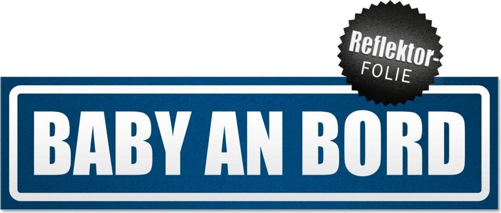 Baby an Bord invertiert Magnetschild Schild magnetisch