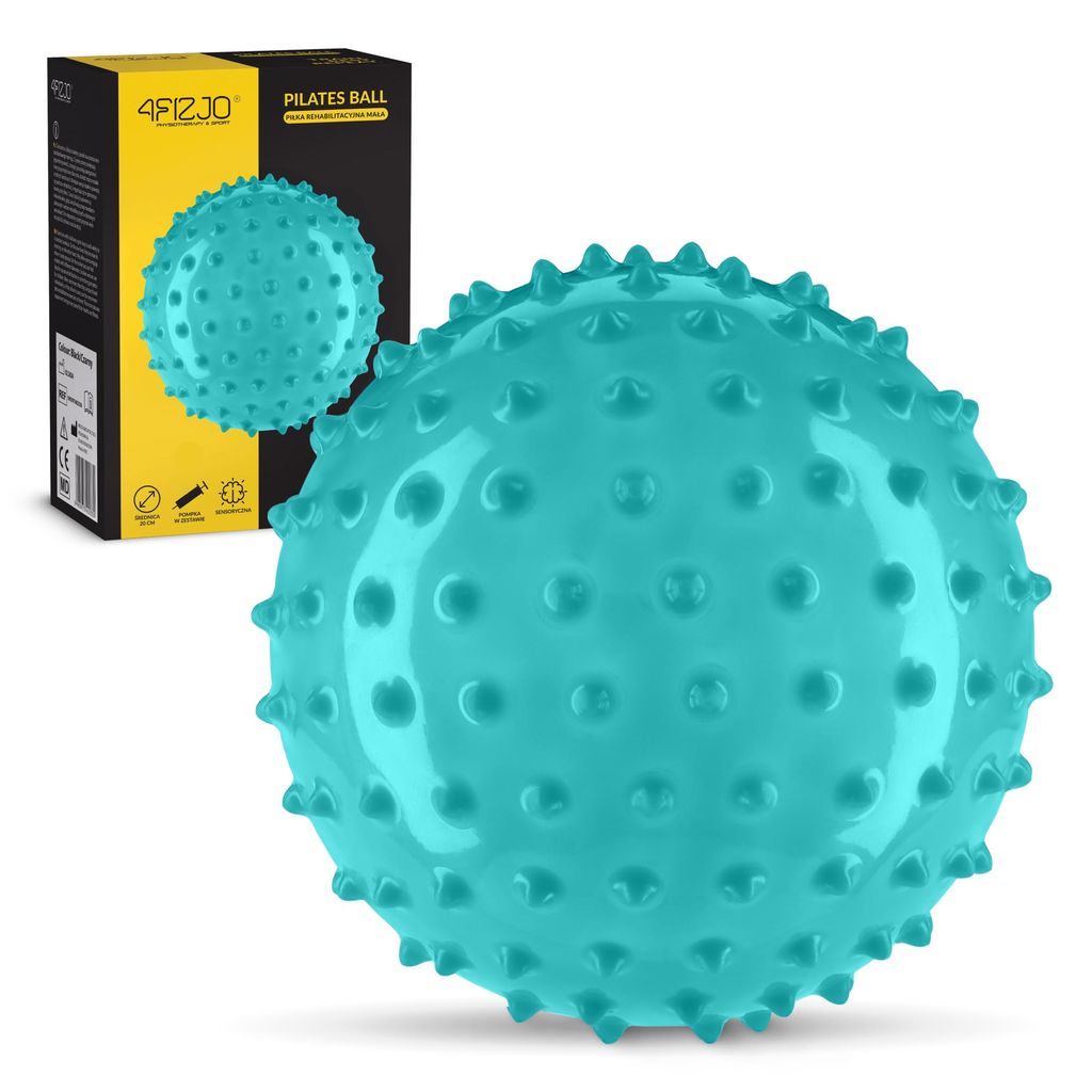 4FIZJO 20 cm Rehabilitationsball mit Noppen, PVC, Sensory Produktbild 