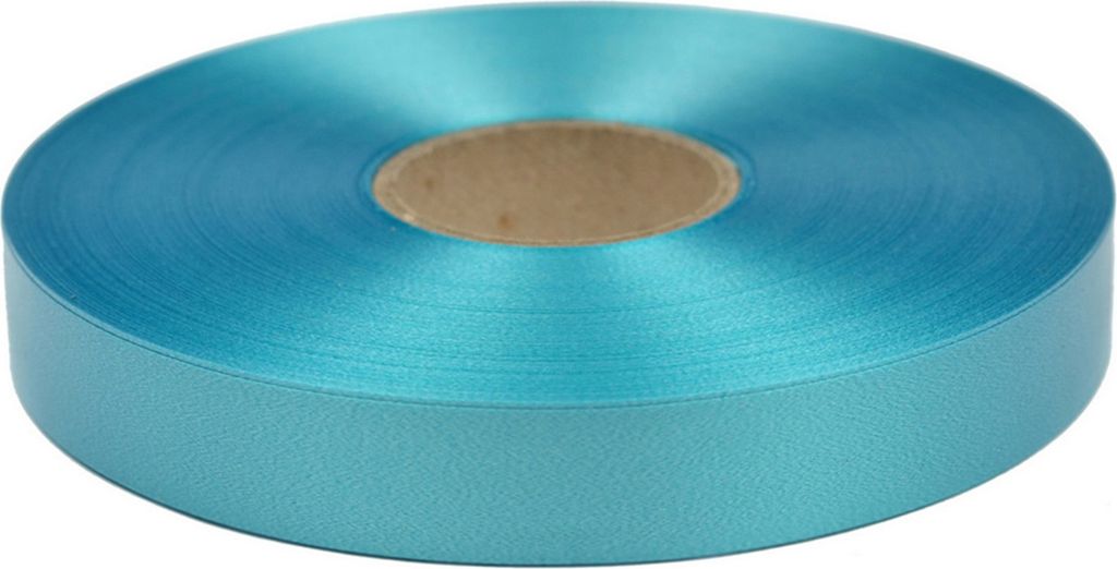 Geschenkband Ringelband 19mm x 100m Rolle Türkis
