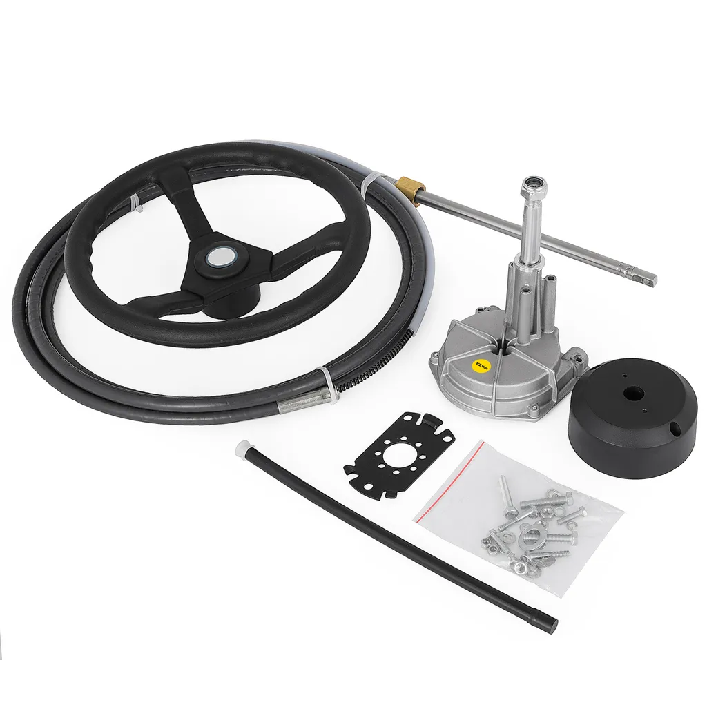 Kit de direction marine complet pour bateau hors-bord avec câble 15ft