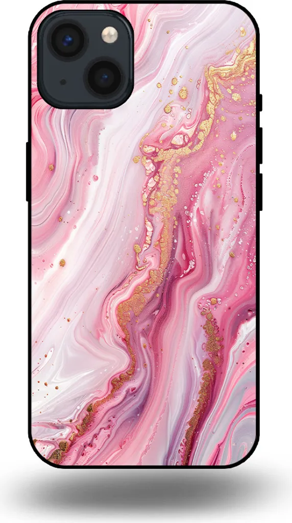 Custodia Protettiva iPhone 13 Marmo Rosa TPU | Smartphonica Back
