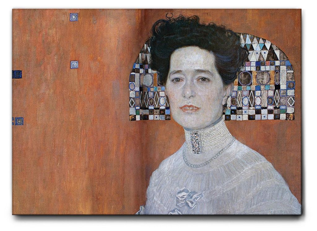 Giallobus - Dettaglio in primo piano di Frietza Riedler - Gustav Klimt - 100L x 70B cm - Bild - Leinwand mit Standardrahmen