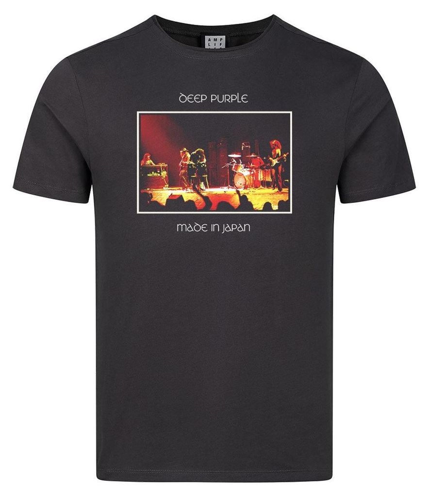 Amplified - " Japan" T-Shirt für Herren/Damen Uni GD4329 (3XL) (Holzkohle)