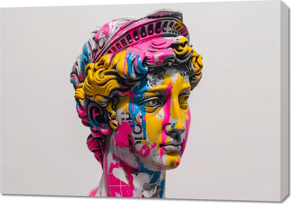 Offerta Quadro 100x70 cm Tela Classica Colorata - Arredo Casa