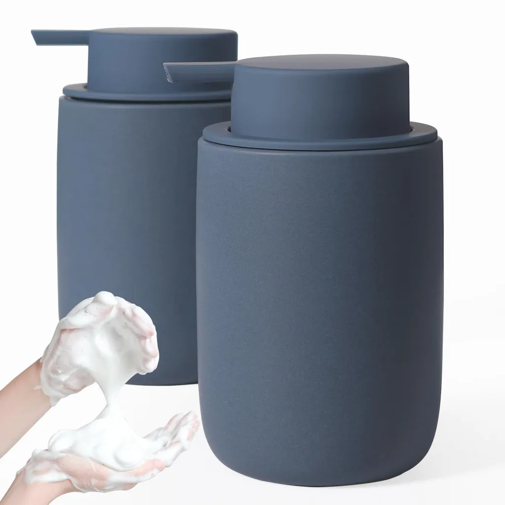 Distributeur Savon Moussant pour Cuisine et Salle de Bain - Duo Bleu