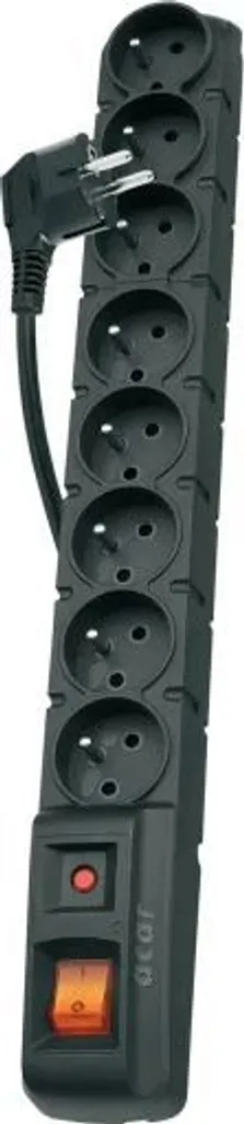 Multiprise 8 prises pour bureau Acar S8 PRO noir 5m spécial parafoudre