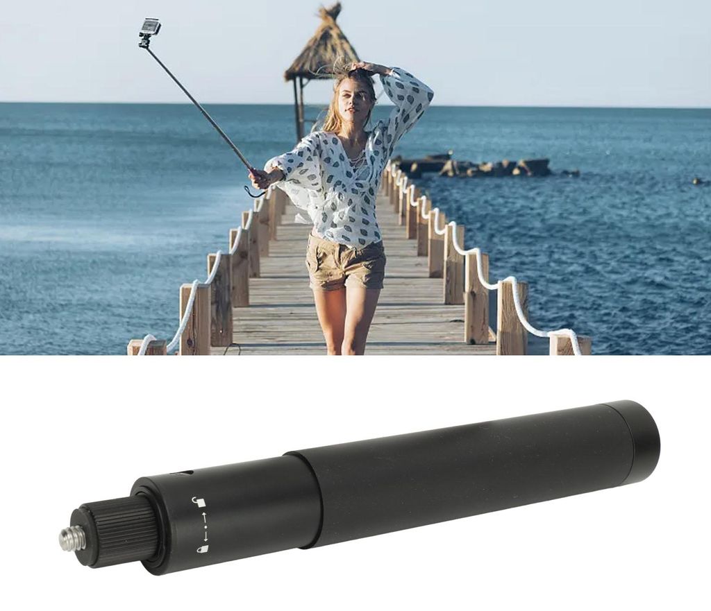 0,7 m Action-Kamera, unsichtbarer Selfie-Stick, 5 Längenverstellung, Sportstange für Insta360 X3 ONE RS GO 2 X2 R X