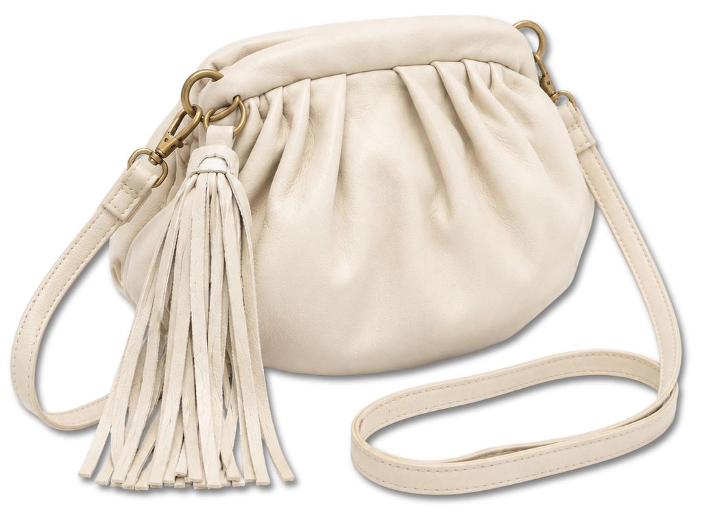 Umhängetasche Nappa weiche Ledertasche mit Quaste von Produktbild 
