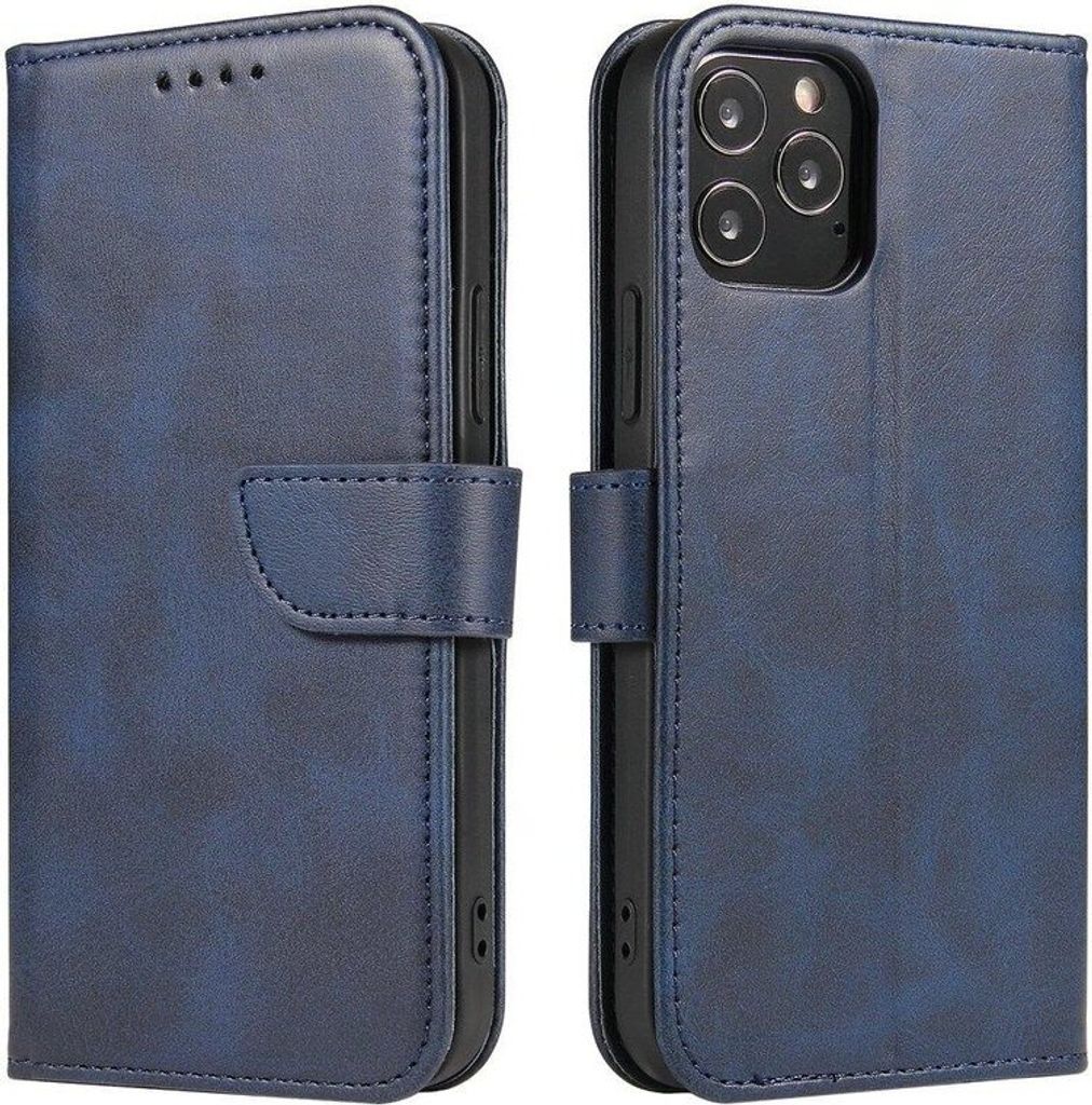 cofi1453 Premium Magnet Case Buch Tasche Schutzhülle aufklappbare Hülle Standfunktion Zubehör kompatibel mit Samsung Galaxy S21 (G991F) in Blau