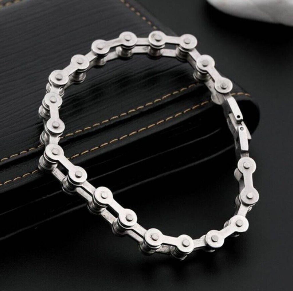 Herren Biker Armkette Fahrradkette Armband Gliederkette Produktbild 