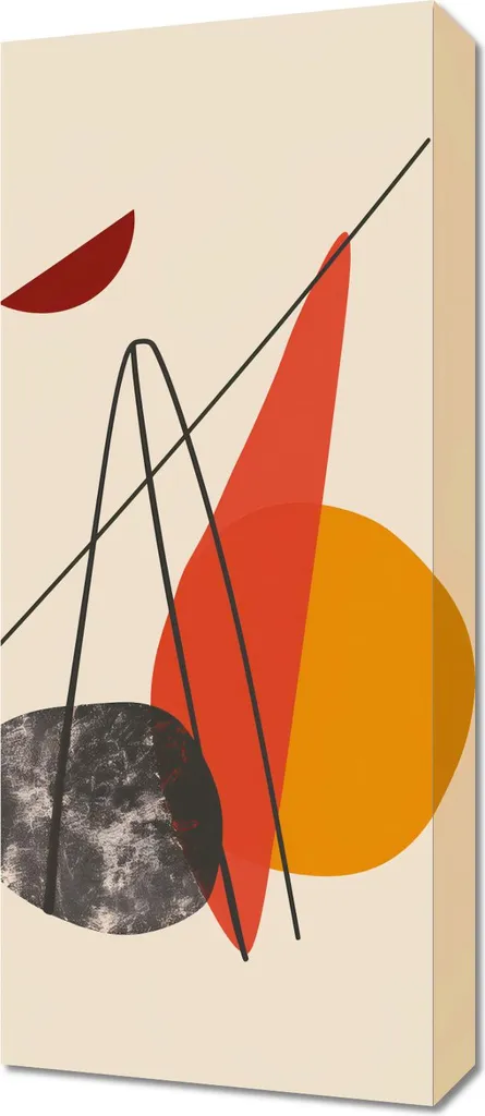 Tableau 30 x 70 cm Forme harmonieuse - Décoration murale élégante