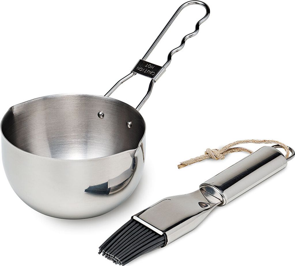 Flash Marinierset 2-teilig Becher Topf Schüssel Pinsel Marinadentopf BBQ Grill