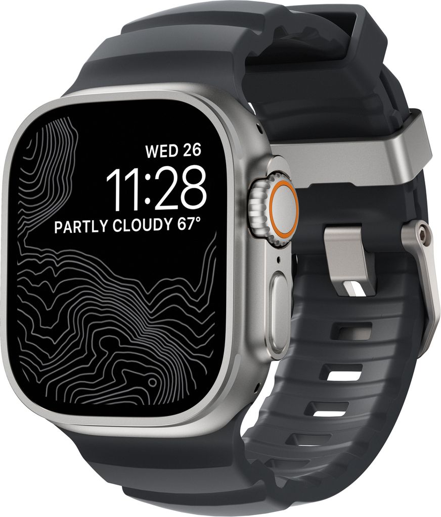 Bracelet Nomad Rocky Point Apple Watch 46mm Gris/Argent Image du produit 