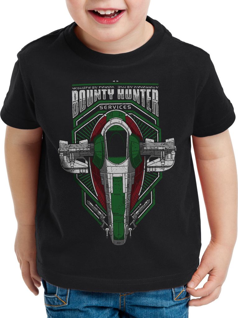 A.N.T. Bounty Hunter Fett Kinder T-Shirt jango kopfgeldjäger slave-01
