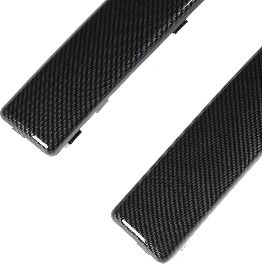 Paar Auto-Frontstoßstangen-Zierleisten, Kohlefaser-Stil, Modifikation, Ersatz für FIAT 500 2007–2015