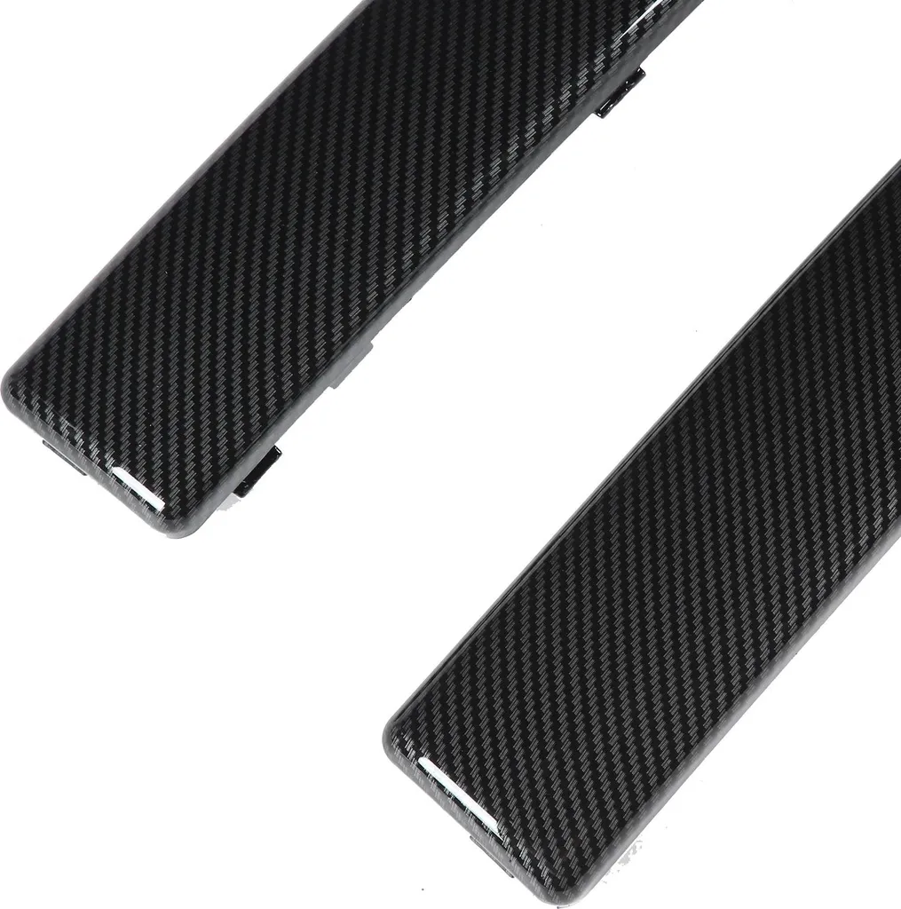 Baguettes de pare-chocs avant style carbone pour FIAT 500 2007-2015