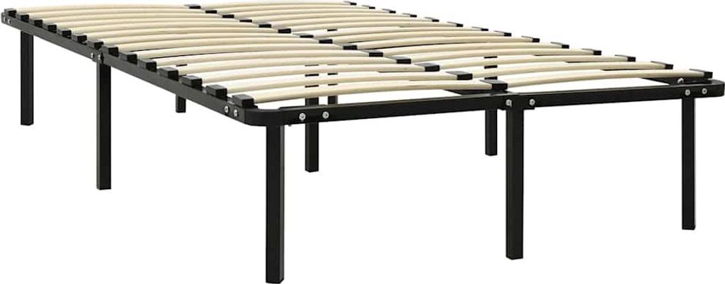vidaXL Posteľný rošt čierny kov 160 × 200 cm Obrázok produktu 