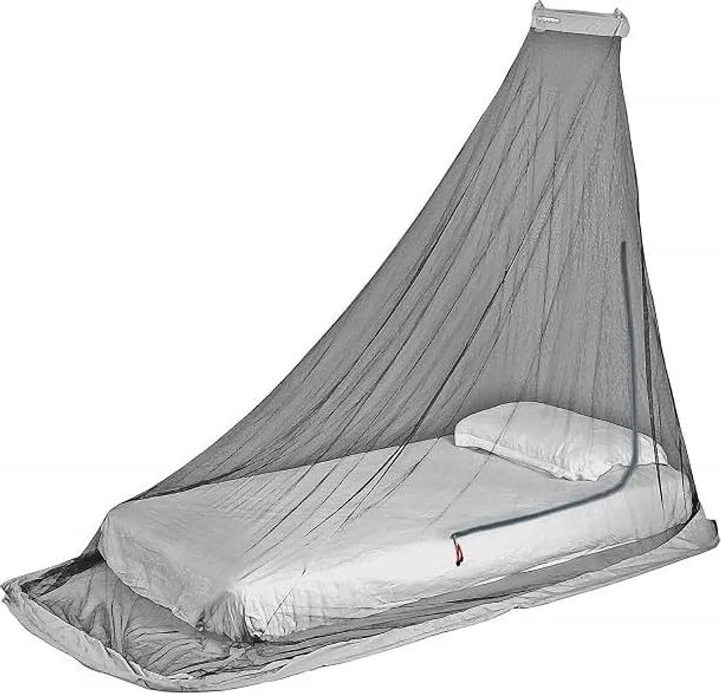 Moustiquaire de Sol Individuelle Noire pour Bivouac et Trekking Solo