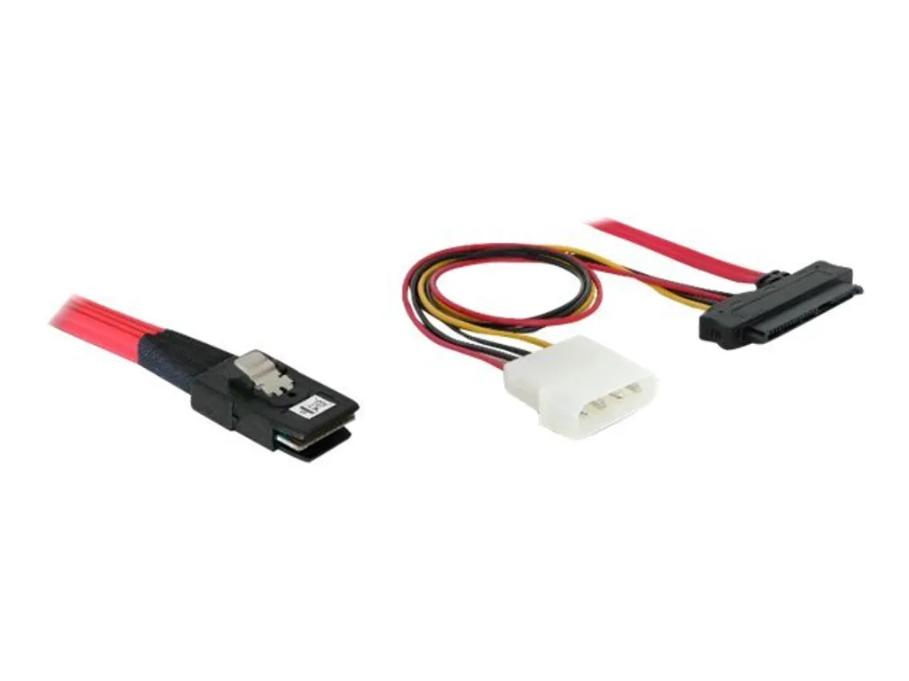 Cavo Delock Mini SAS 36Pin a 4x SAS 29Pin + Molex | SFF-8087 Interno - 3