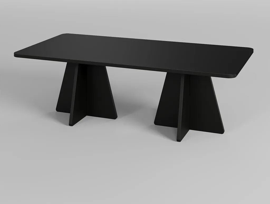 Table Basse Noire 120cm Skye Decor : Meuble Robuste et Facile à Nettoyer