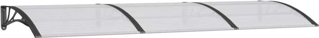 vidaXL Tettoia per porta nera 300x100 cm in policarbonato Immagine del prodotto 