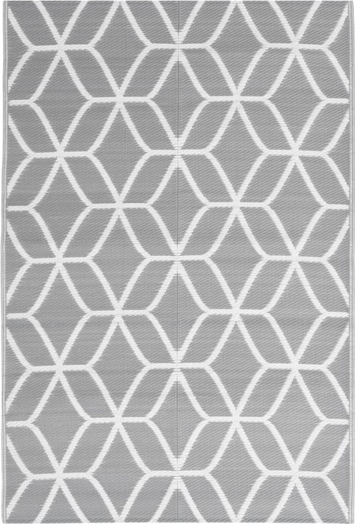 vidaXL Tapis d'extérieur ARAKIL Gris 140x200 cm PP Image du produit 