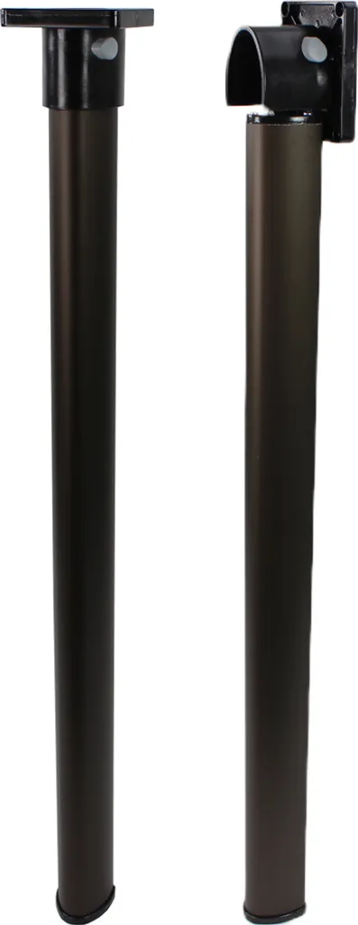 Pied de table articulé en alu 725 mm pour caravane et camping-car brun