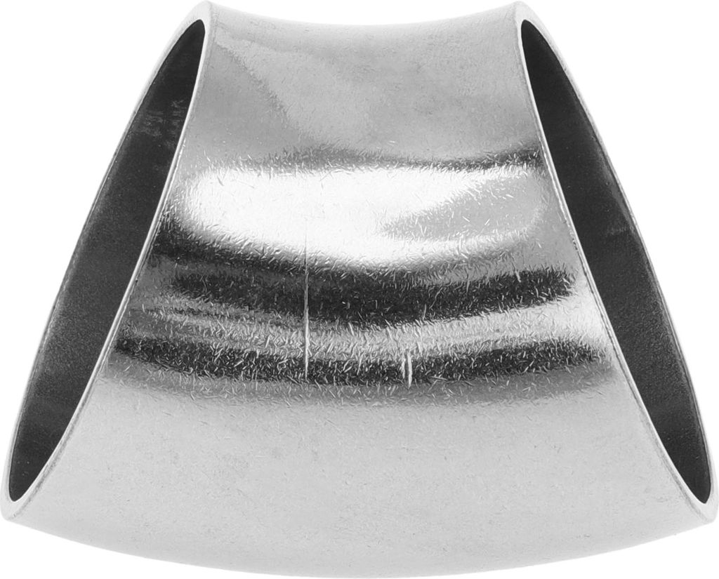 45 Grad Bogenbogen Ellenbogen Auto Modifizierte Auspuffrohrrohrleitung Rohrleitung 1,5" Zoll OD Dicke 1,2mm/18GA 38x50x1,2mm 304 Edelstahl Silberton