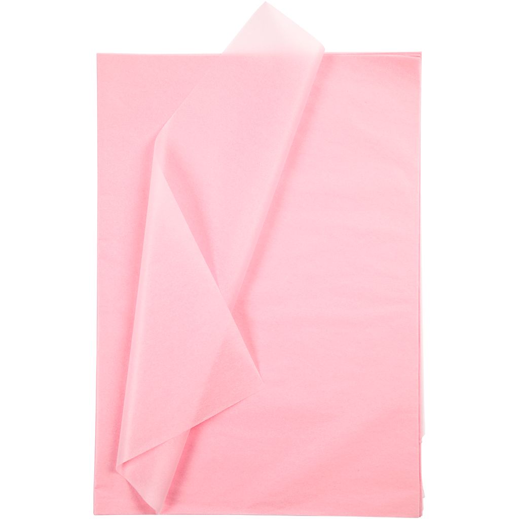 Creativ Company Seidenpapier, Blatt 50x70 cm, 17 gr, hellrosa, 25 Blatt 1 Karton